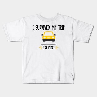 I survived  my trip  to NYC    Funny ny tour Kids T-Shirt